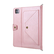 Suitable for iPad Pro 2020 Pen Slot Shoulder Strap Tablet Leather Case Air5 Handle Strap Handheld Flip Stand Protective Case - Memoriex 