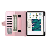 Suitable for iPad Pro 2020 Pen Slot Shoulder Strap Tablet Leather Case Air5 Handle Strap Handheld Flip Stand Protective Case - Memoriex 