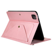 Suitable for iPad Pro 2020 Pen Slot Shoulder Strap Tablet Leather Case Air5 Handle Strap Handheld Flip Stand Protective Case - Memoriex 