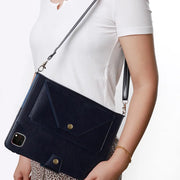 Suitable for iPad Pro 2020 Pen Slot Shoulder Strap Tablet Leather Case Air5 Handle Strap Handheld Flip Stand Protective Case - Memoriex 