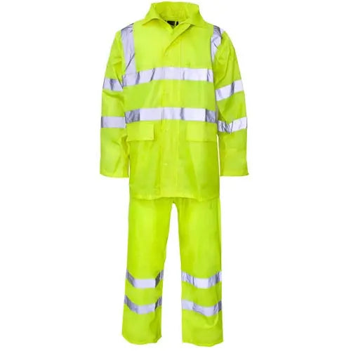 Supertouch Waterproof Plain and Hi Vis Reflective Rainsuits - Memoriex 