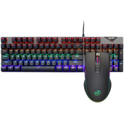Suspended keycaps with real mechanical feel illuminated RGB keyboard and mouse game 104 keyboard and mouse wired set - Memoriex 