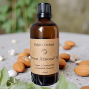 Sweet Almond Carrier Oil | Cold-Pressed Vegan 100 ml Amber Bottle-0