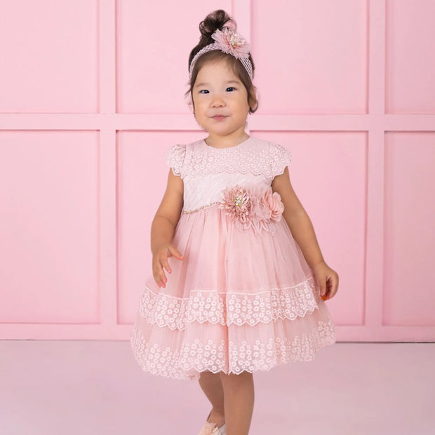 Sweet Vintage Formal Baby Dress-1