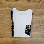 T-shirt and Cotton Pull Up Shorts Set with African Print Detail..-3