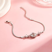 Personalised Photo Projection Bracelet | Custom Flower Design | Sentimental Gift for Mum or Girlfriend - Memoriex