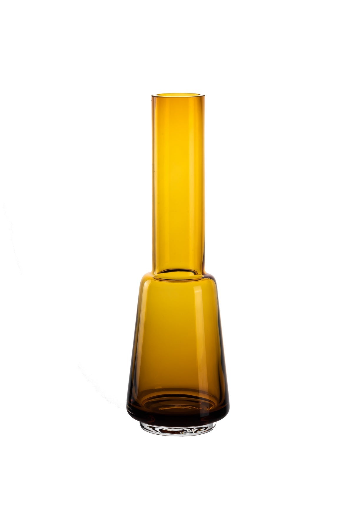 Retro style large modern classy design vase, amber color, TYLER14AM-0