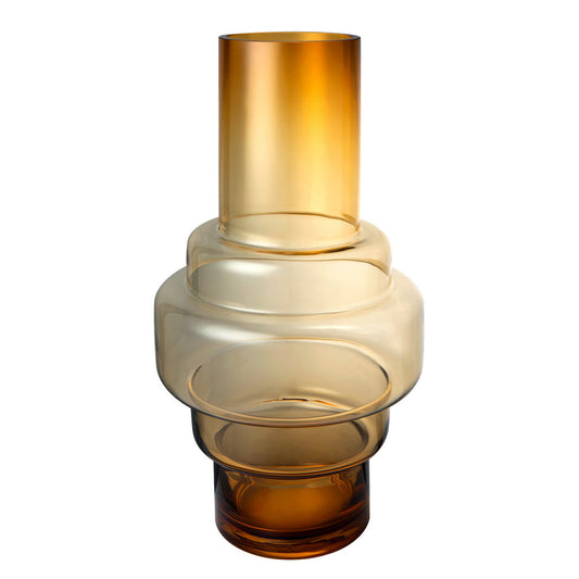 retro style thick glass vase XXL,series: TYLER 46AM, 9mm thick glass luxury edition-0