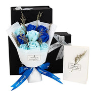 Teacher's Day Gift Eve Valentine's Day Dried Flowers Small Bouquet Of 9 Roses Soap Bouquet Gift Box - Memoriex 