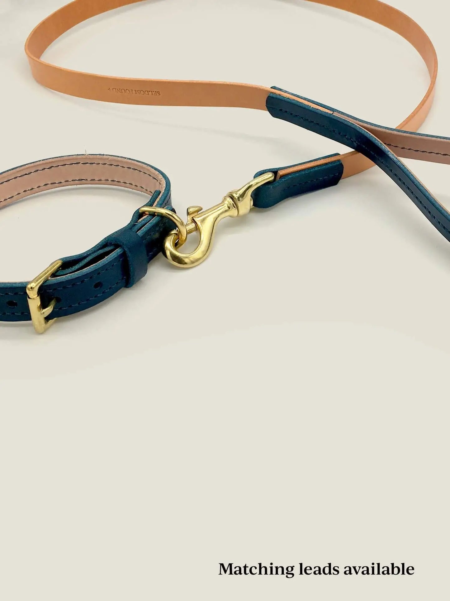 The Classic “Artisan 002” Leather Dog Collar – by Seldom Found - Memoriex