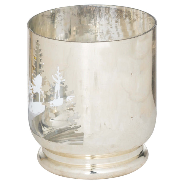 The Noel Collection Silver Forest Medium Candle Holder - Memoriex 