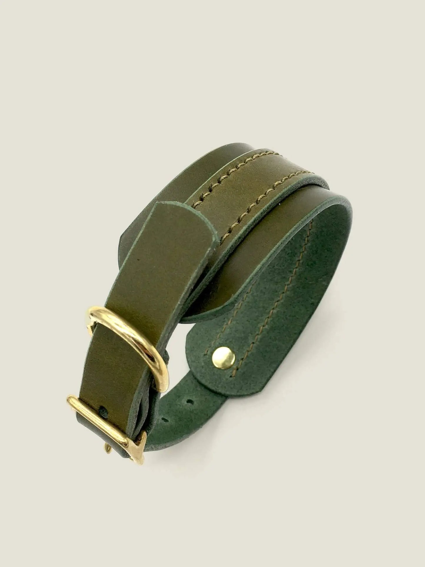 The “Artisan 002” Leather Sighthound Dog Collar – by Seldom Found - Memoriex