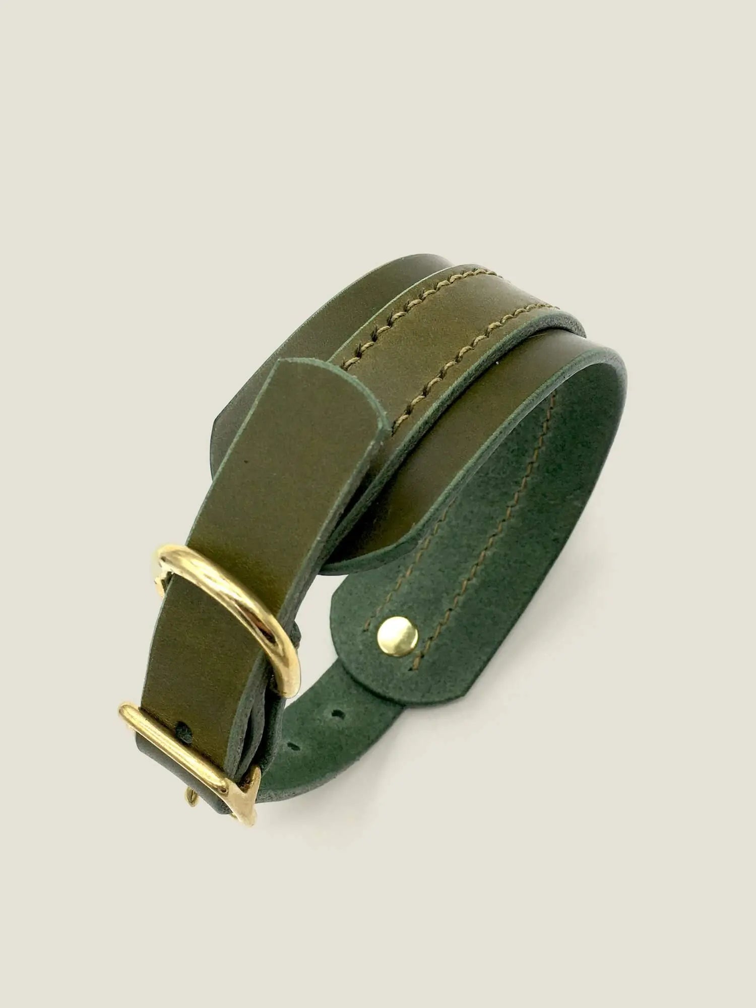 The “Artisan 002” Leather Sighthound Dog Collar – by Seldom Found - Memoriex