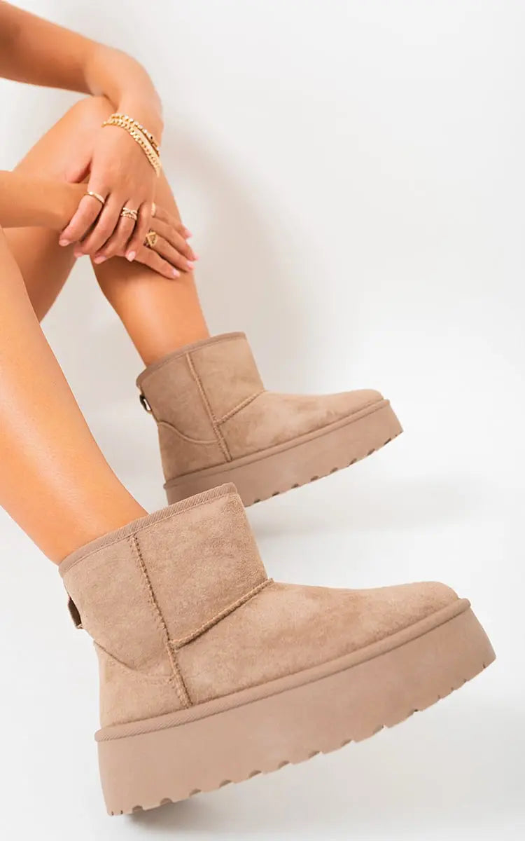 Thick Heel Platform Boots-8