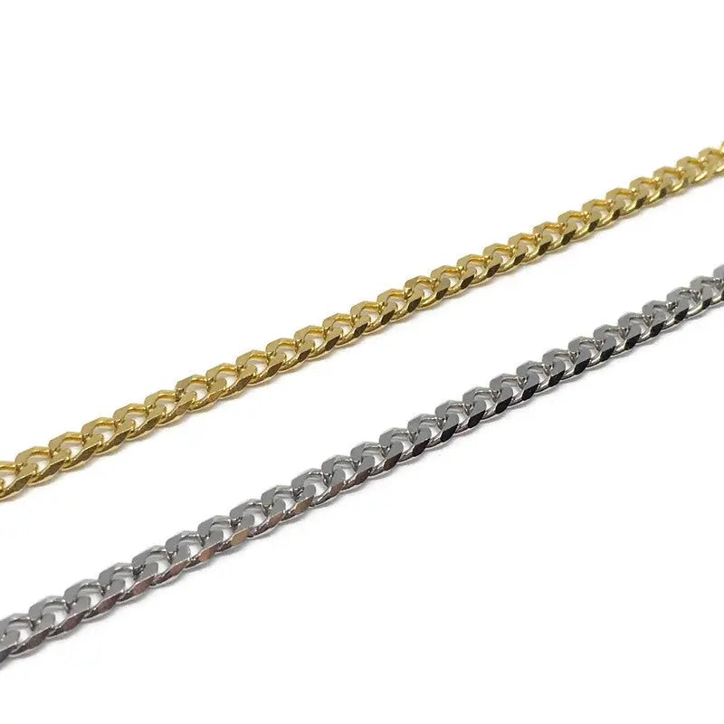 Thin Curb Chain Link Bracelet-3