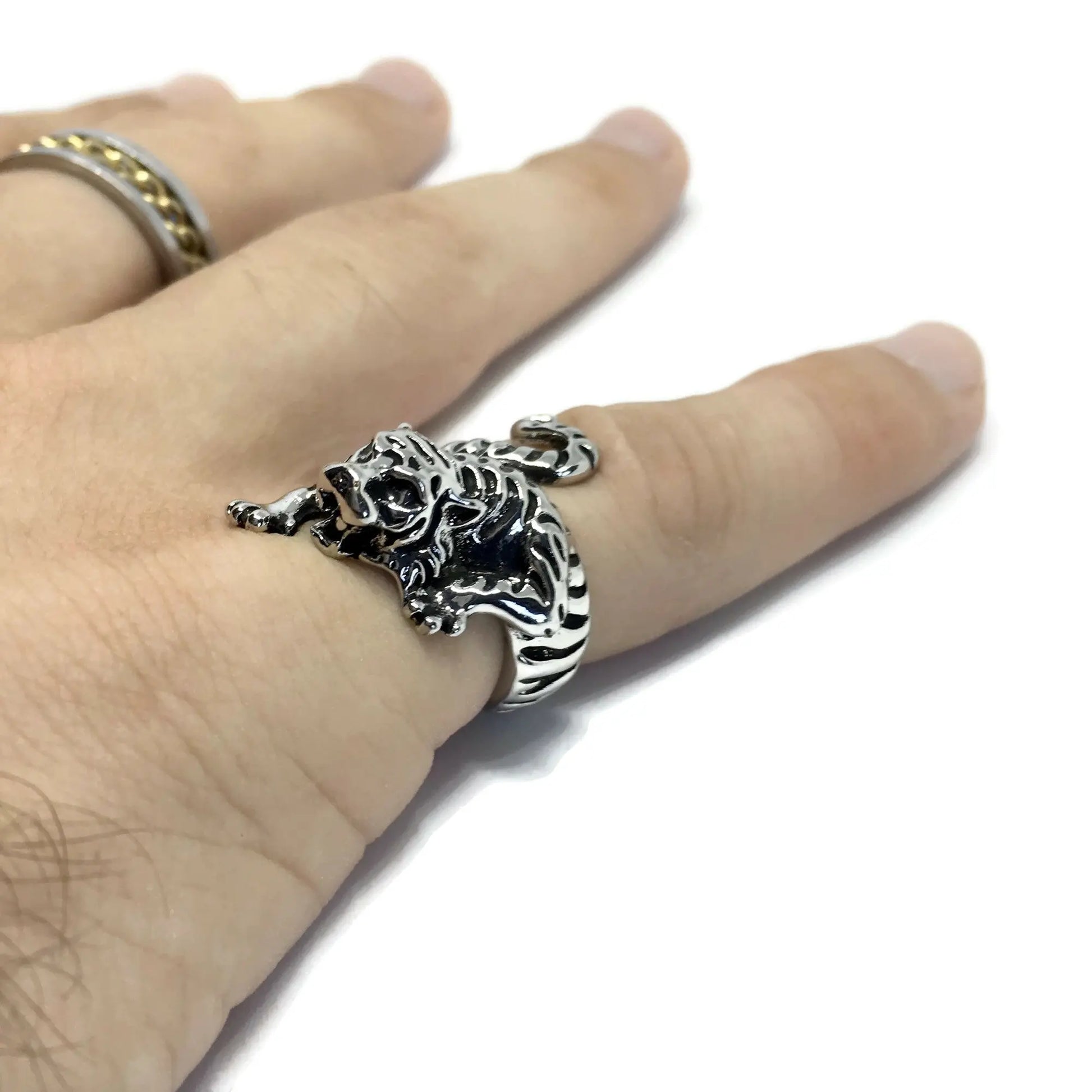 Tibetan Tiger Adjustable Ring-3