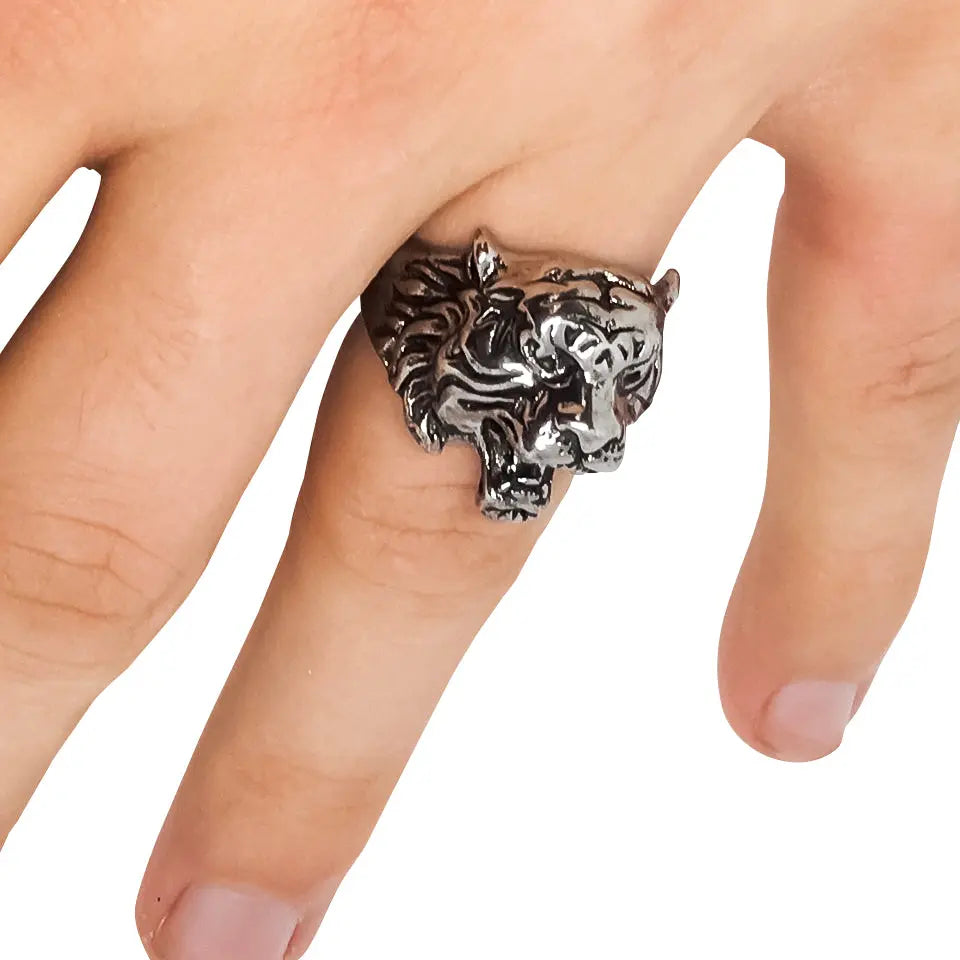 Tibetan Tiger Statement Ring-1