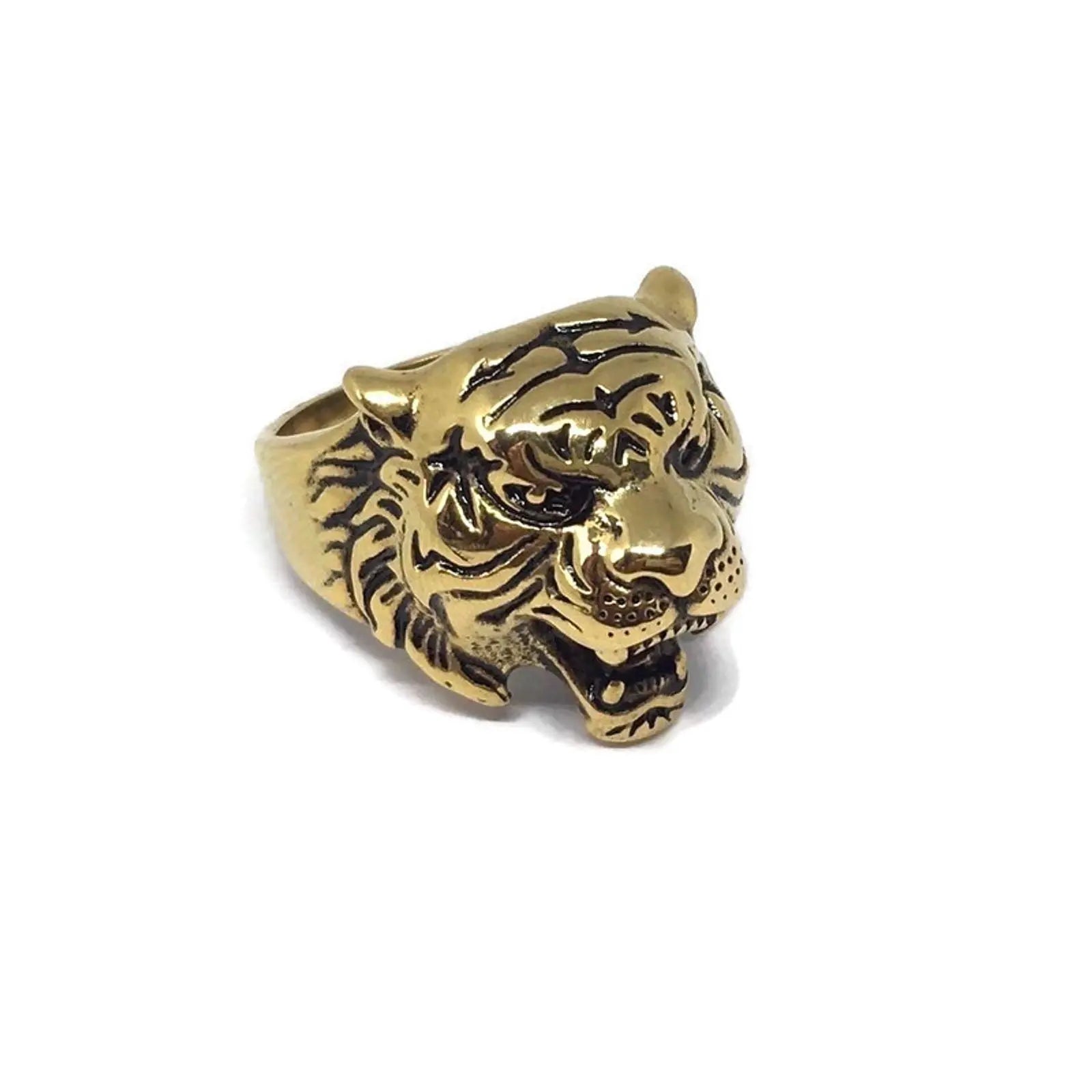 Tibetan Tiger Statement Ring-3