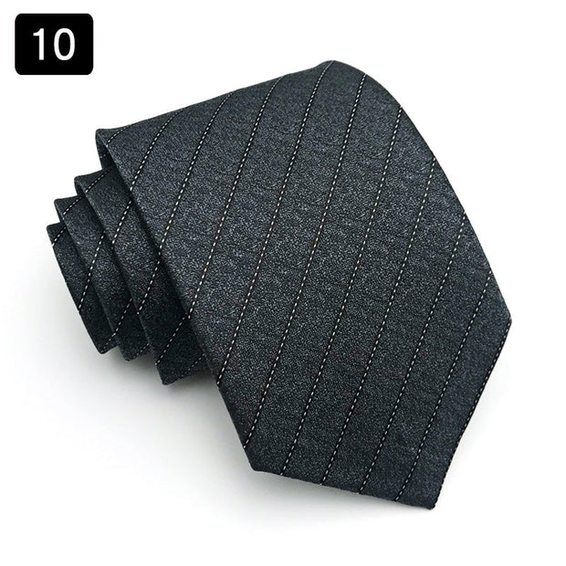 Tie Men's Formal Wear Business Stripes Business Shirt - Memoriex 