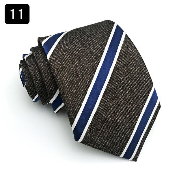 Tie Men's Formal Wear Business Stripes Business Shirt - Memoriex 