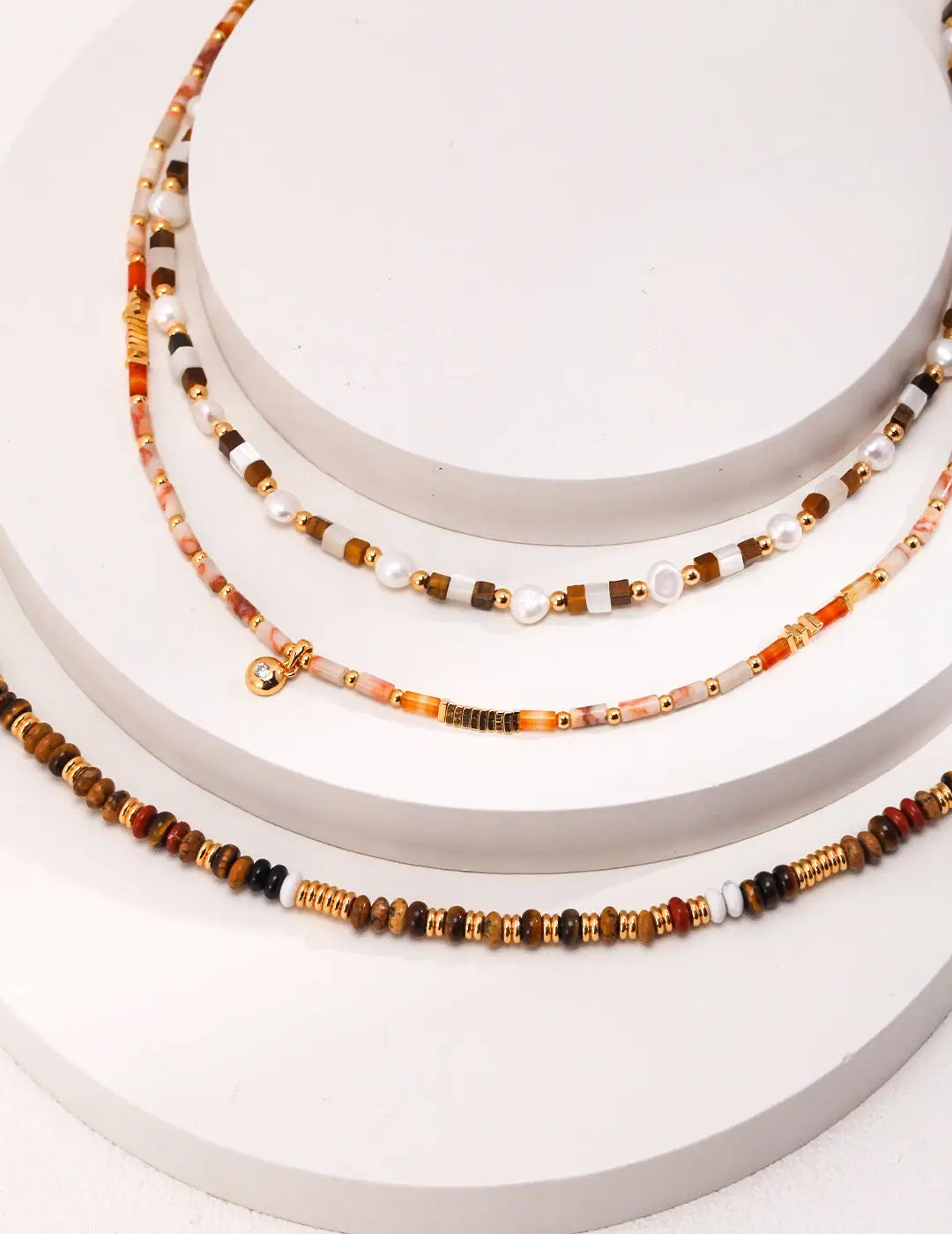 Tiger Eye Gemstone Beads Necklace - Memoriex