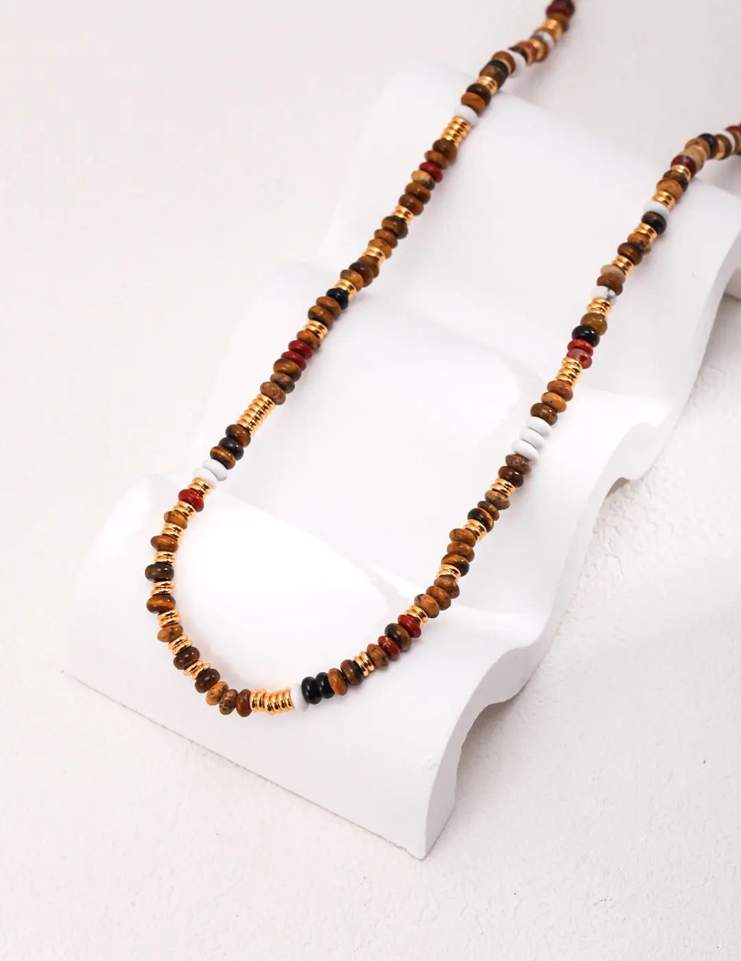 Tiger Eye Gemstone Beads Necklace - Memoriex