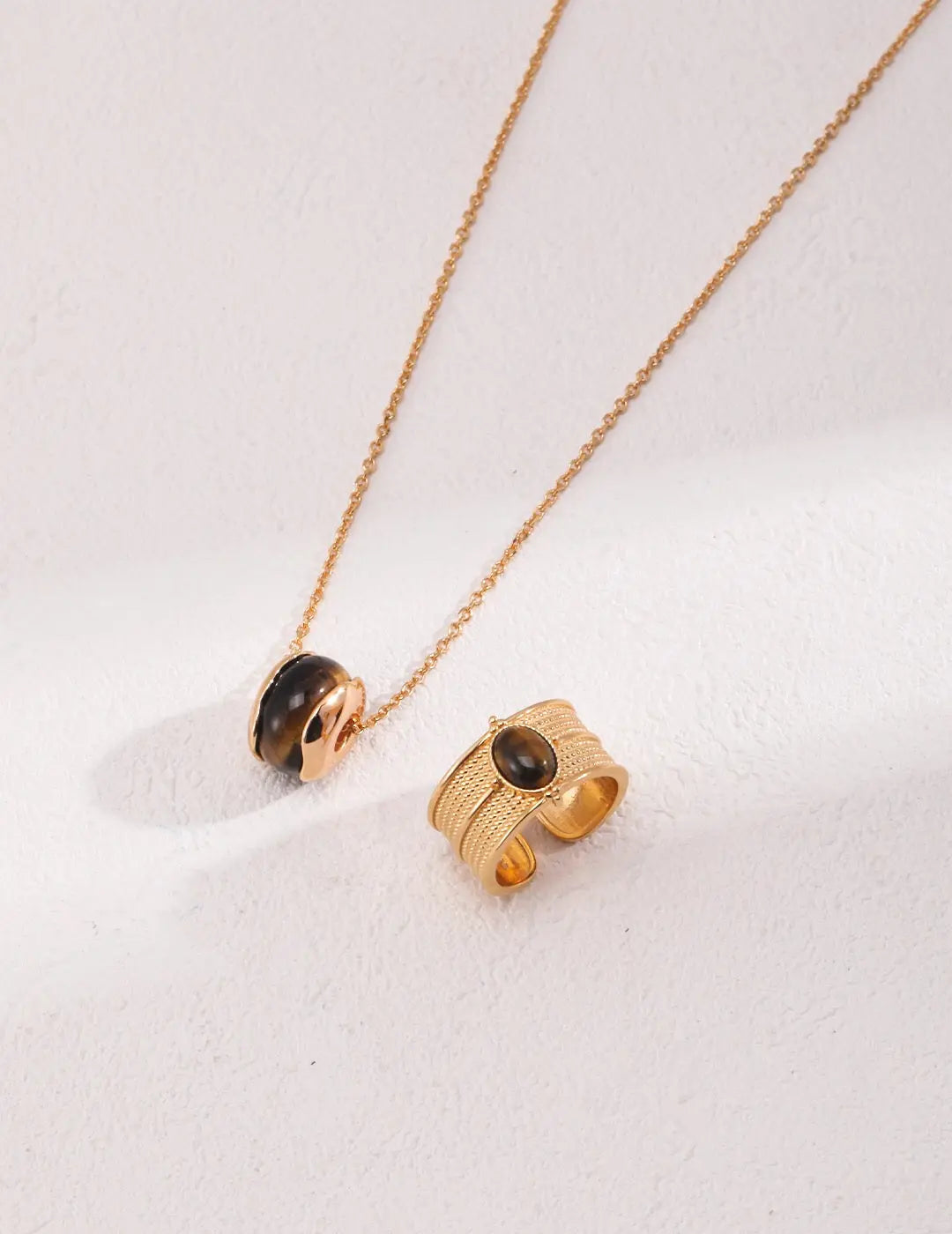 Tiger Eye Stone Necklace - Memoriex