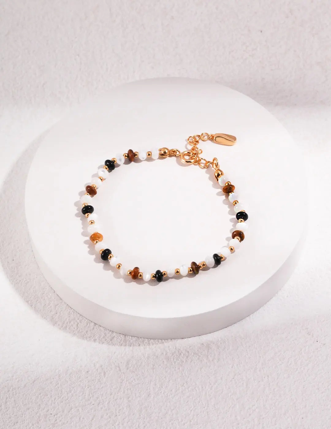 Tiger Eye Stone With Black Onyx Bracelet - Memoriex