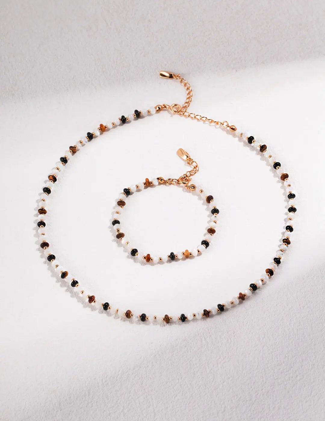 Tiger Eye Stone With Black Onyx Bracelet - Memoriex