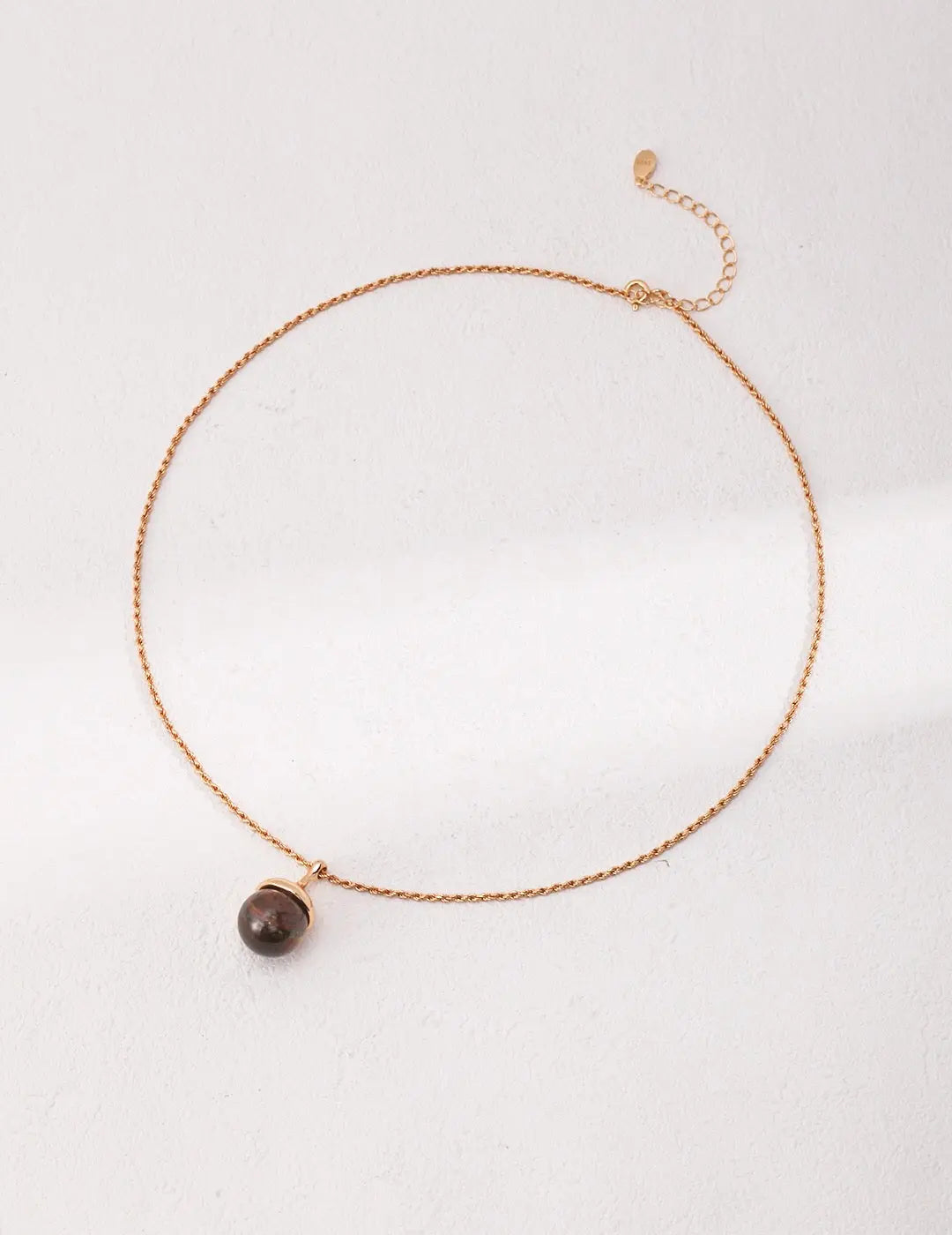 Tiger Eye's Ball Necklace-3