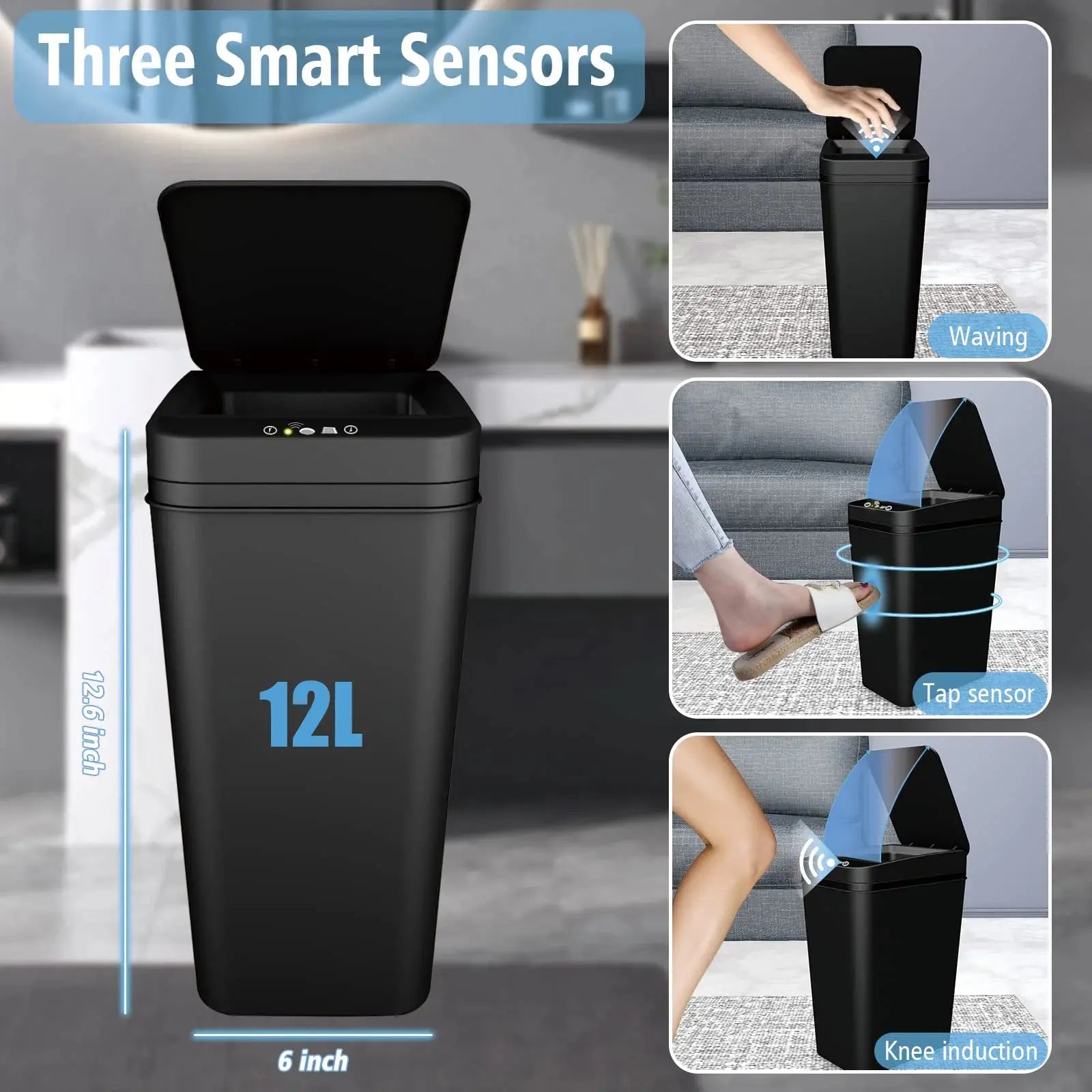 Touchless Trash Can: A Hygienic Solution for Your Bathroom - Memoriex 