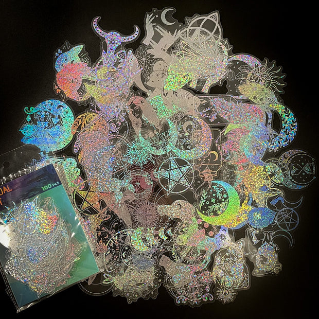 Transparent Butterfly Laser Stickers Creative Retro - Memoriex 