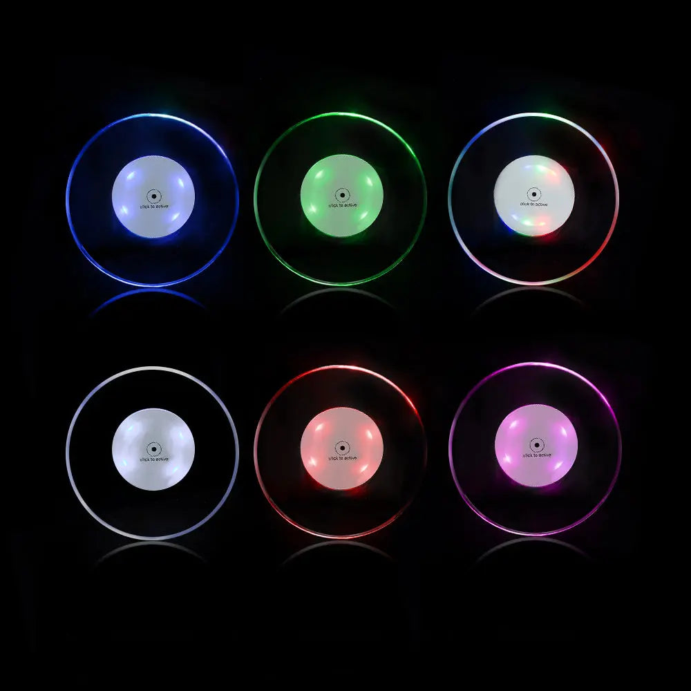 Transparent LED Coaster for Bottle Cup-4