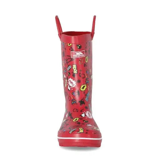 Trespass Apolloton Kids Waterproof Rubber Wellies - Memoriex 