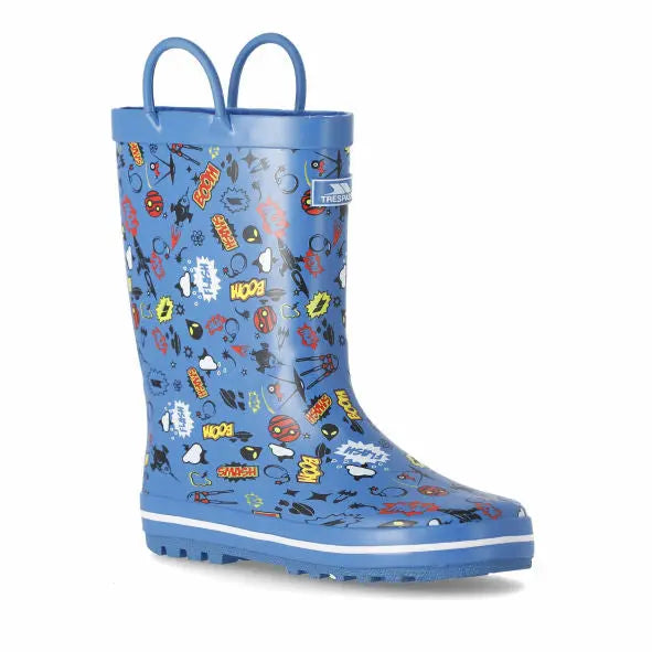 Trespass Apolloton Kids Waterproof Rubber Wellies - Memoriex 