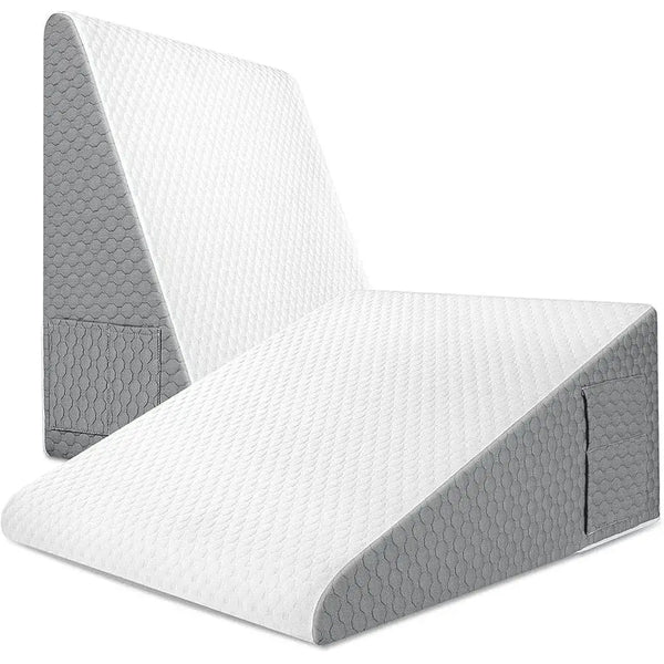 Triangle sponge cushion, headboard pillow, elderly care sofa backrest cushion, waist protection, half lying, half lying, sloping pillow - Memoriex 