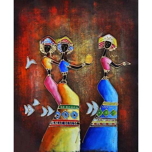 Tribal Dance - DIY Painting By Numbers Kit - Memoriex 