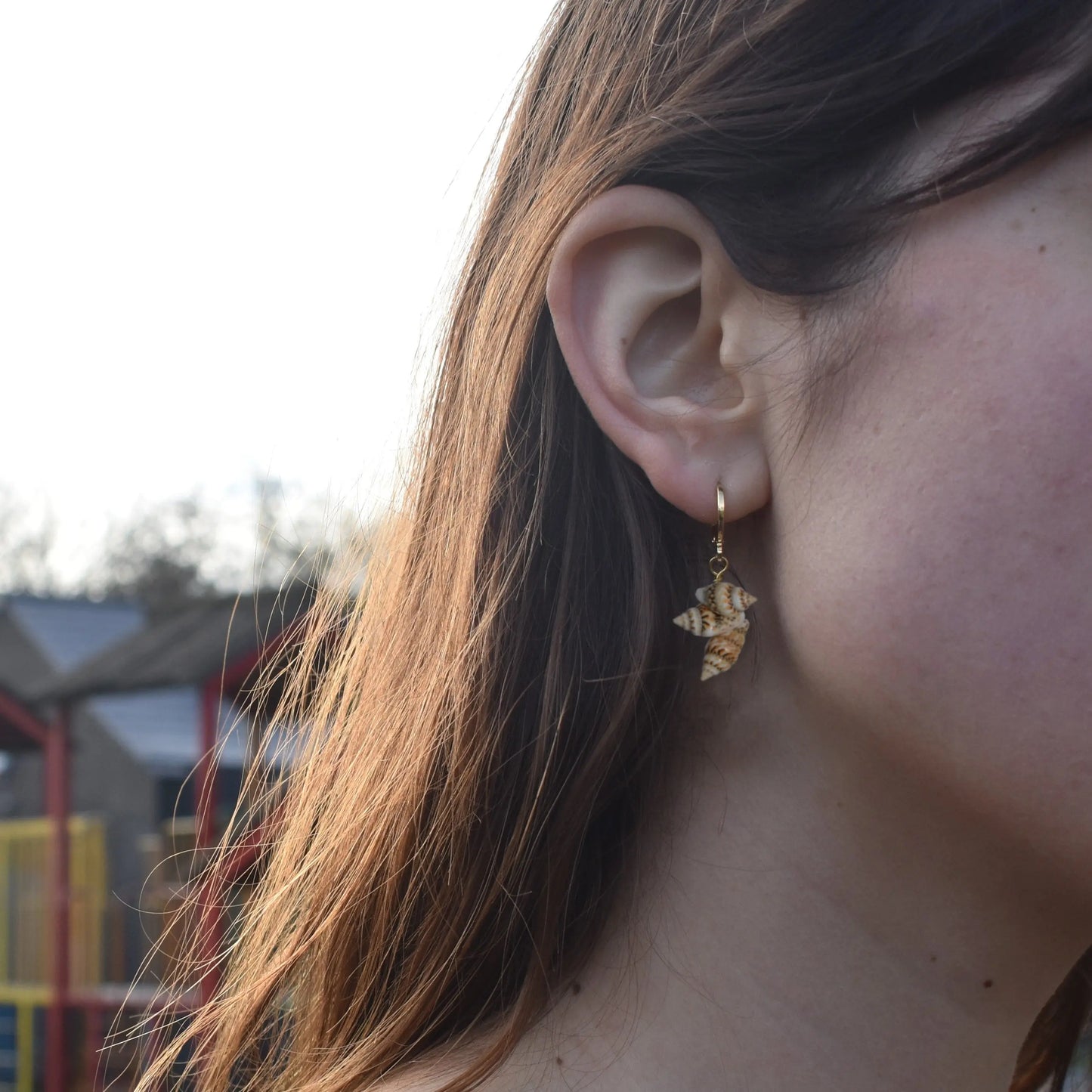 Triple Mini Shell Drop Earrings - Memoriex