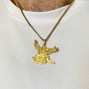 True Romance Cherub Tattoo Necklace - Memoriex 