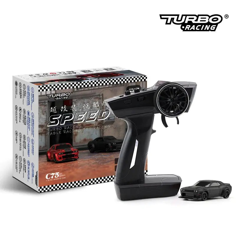 Turbo Racing 1:76 C75 Road Radio-Controlled Car Mini Full Scale Remote Control Car Toy RTR Suitable For Children And Adults - Memoriex 