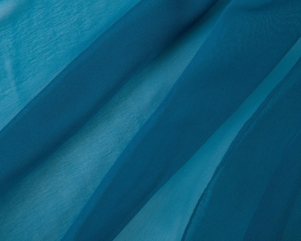 Turquoise - Plain Chiffon-1