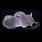 Tuya Smart App Remote Control RGB Colorful Table Lamp LED Acrylic Animation Dimming Color 3D Night Light - Memoriex 