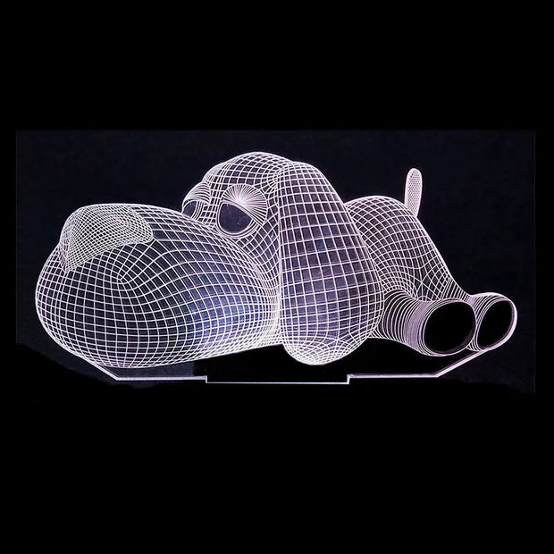 Tuya Smart App Remote Control RGB Colorful Table Lamp LED Acrylic Animation Dimming Color 3D Night Light - Memoriex 