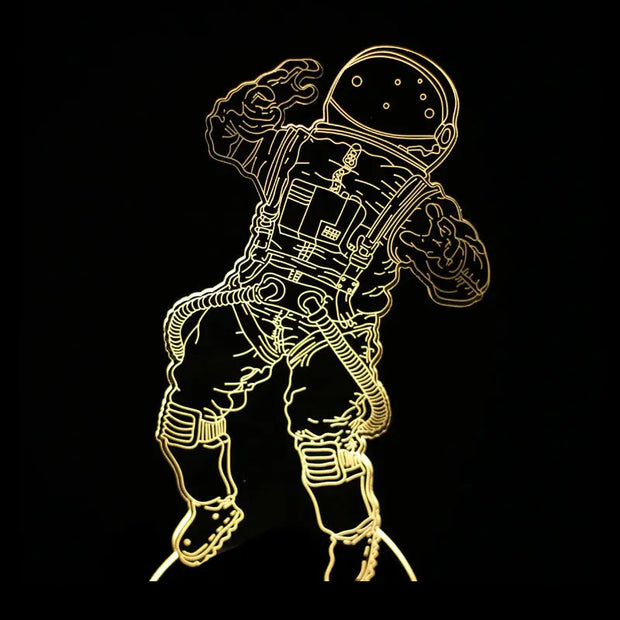 Tuya Smart App Remote Control RGB Colorful Table Lamp LED Acrylic Animation Dimming Color 3D Night Light - Memoriex 