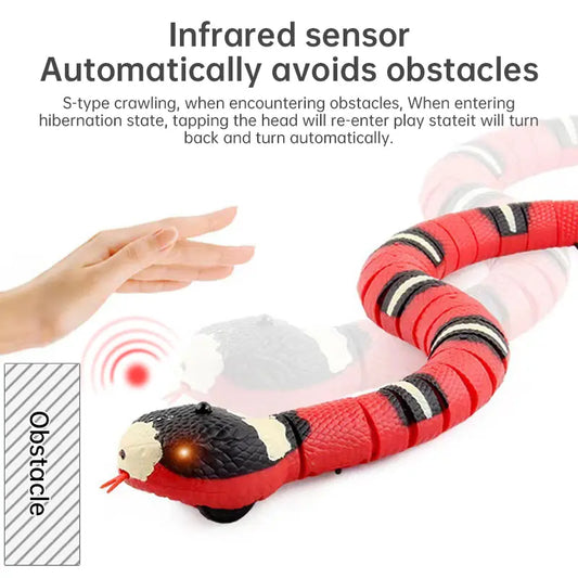 USB Rechargeable Interactive Cat Toy with Smart Sensing, an Automatic Electronic Snake for Kittens' Indoor Play. - Memoriex 