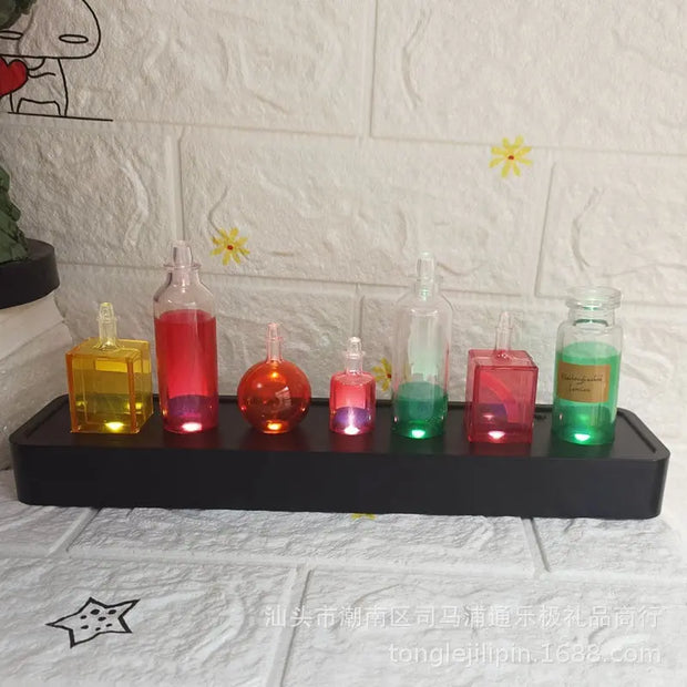 USB Rechargeable Night Light 3D Creative LED Super Mario Question Mark Magnetic Desk Table Lamp Home Decoration Tab - Memoriex 