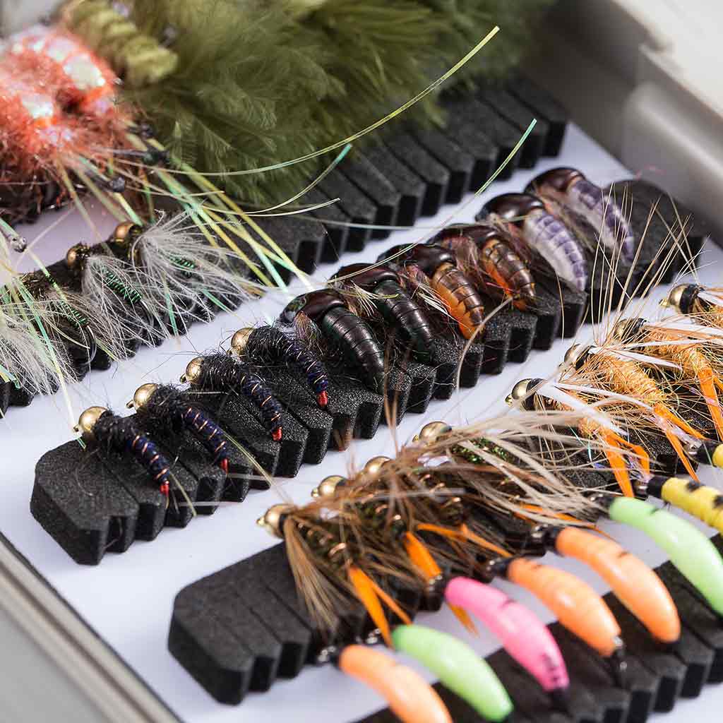 76 Pcs Fly Fishing Lure Trout Flies Kit with Fly Box-1