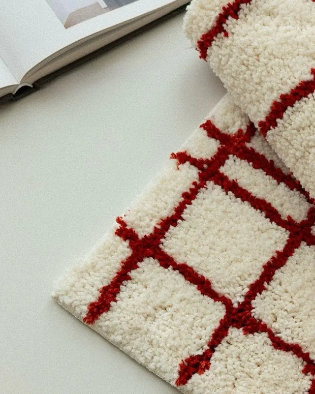 Ultra Soft Minimalist Nordic Stripe Bath Rug, Absorbent, Anti-slippery Mat - Memoriex 