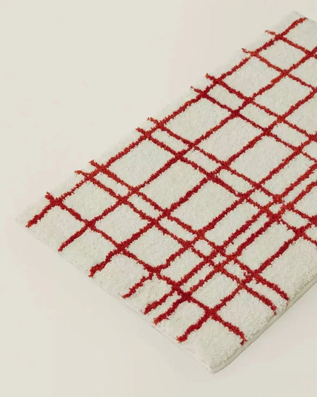 Ultra Soft Minimalist Nordic Stripe Bath Rug, Absorbent, Anti-slippery Mat - Memoriex 