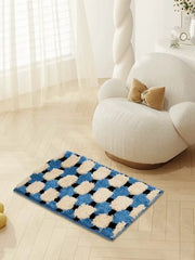 Ultra Soft Modern Geometric Bath Rug, Absorbent, Anti-slippery Mat - Memoriex 